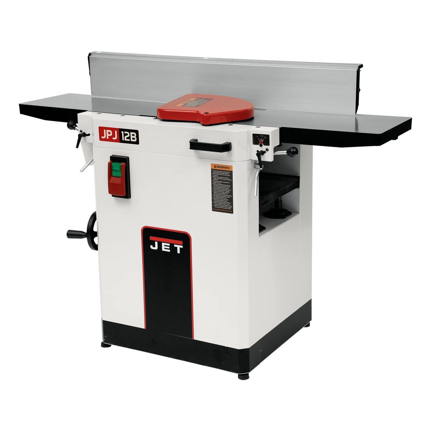 Jet 12-Inch Planer/Jointer, Straight Knife Cutterhead, 3 HP, 230V 1Ph (Model JPJ-12B)