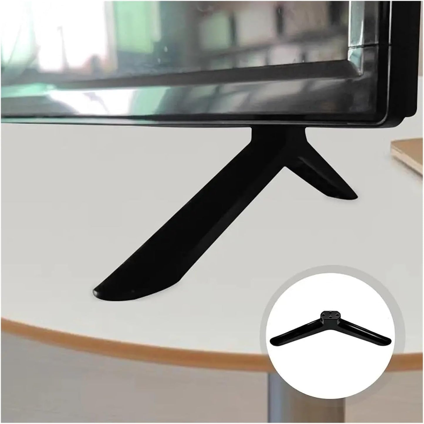 DYLCCHFS Bedroom(40in) Universal TV Base Stand Legs with Screws Black Television Tabletop Foot TV Stand Base Mount