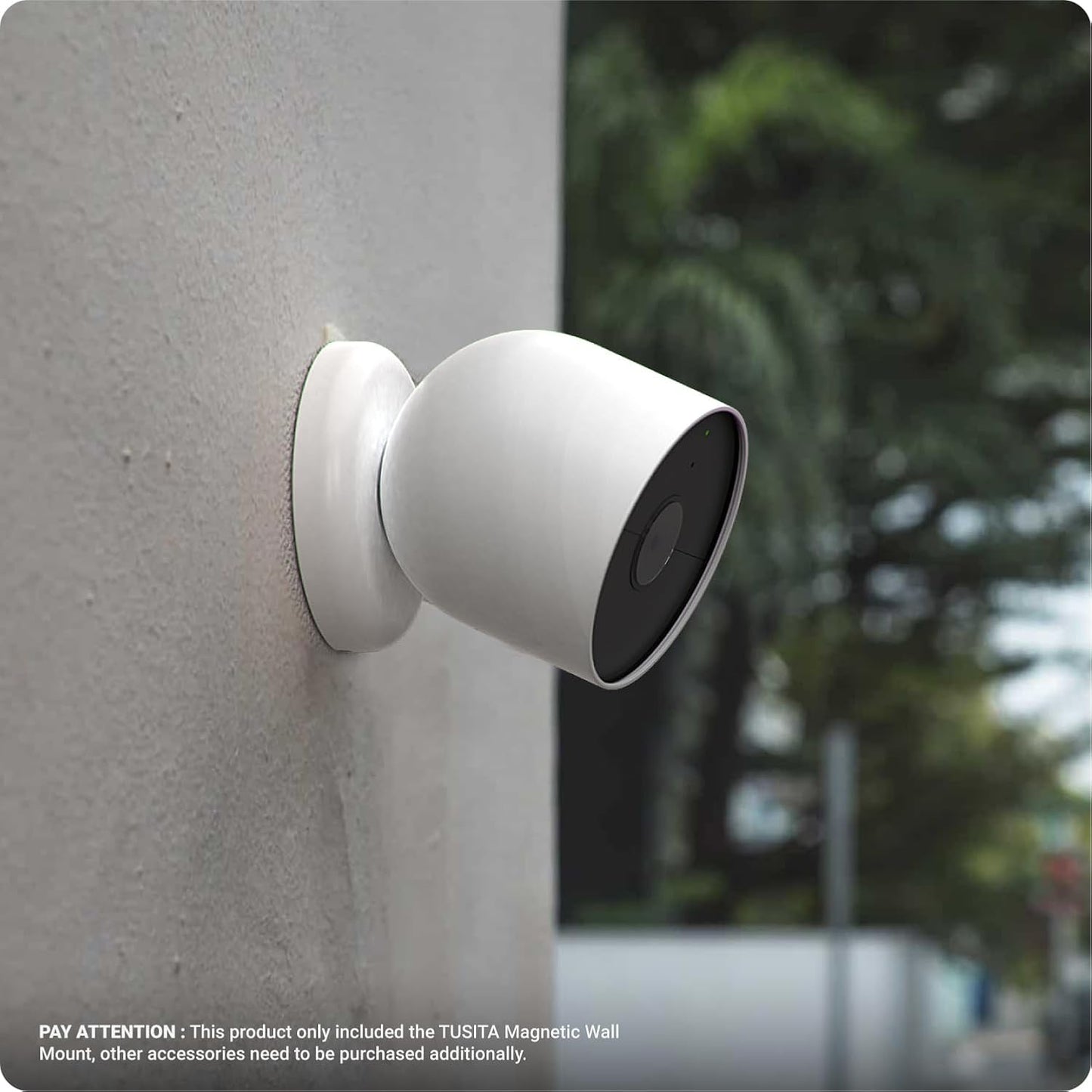 2nd 2-Pack TUSITA Magnetic Wall Mounts Compatible with Google Nest Cam Outdoor or Indoor Generation Cameras