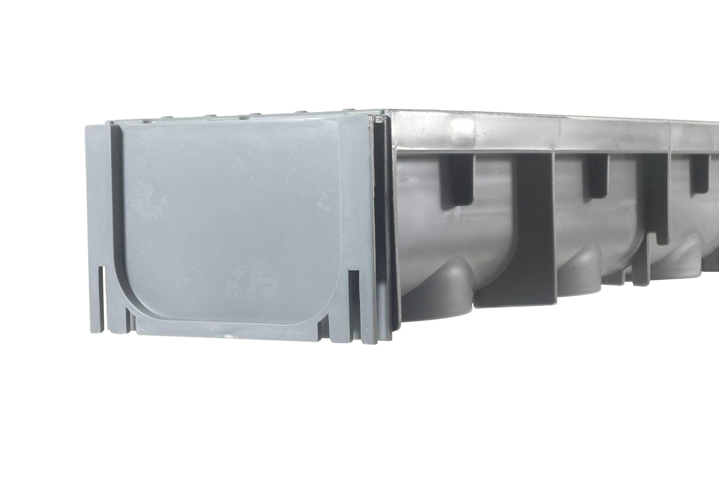 URA WATER - Model UA-100 - Drainage Trench Set - Channel Drain With Galvanized Steel Grate - 3 x 39" - (117" Total Length)