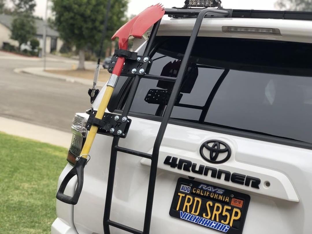 Rago Fabrication Accessory Mount for Gobi Ladders | Mount Accessories Such as Shovels, Water Systems, and Fluid Tanks | Compatible with Quick Fists and Rotopax | Made in The USA