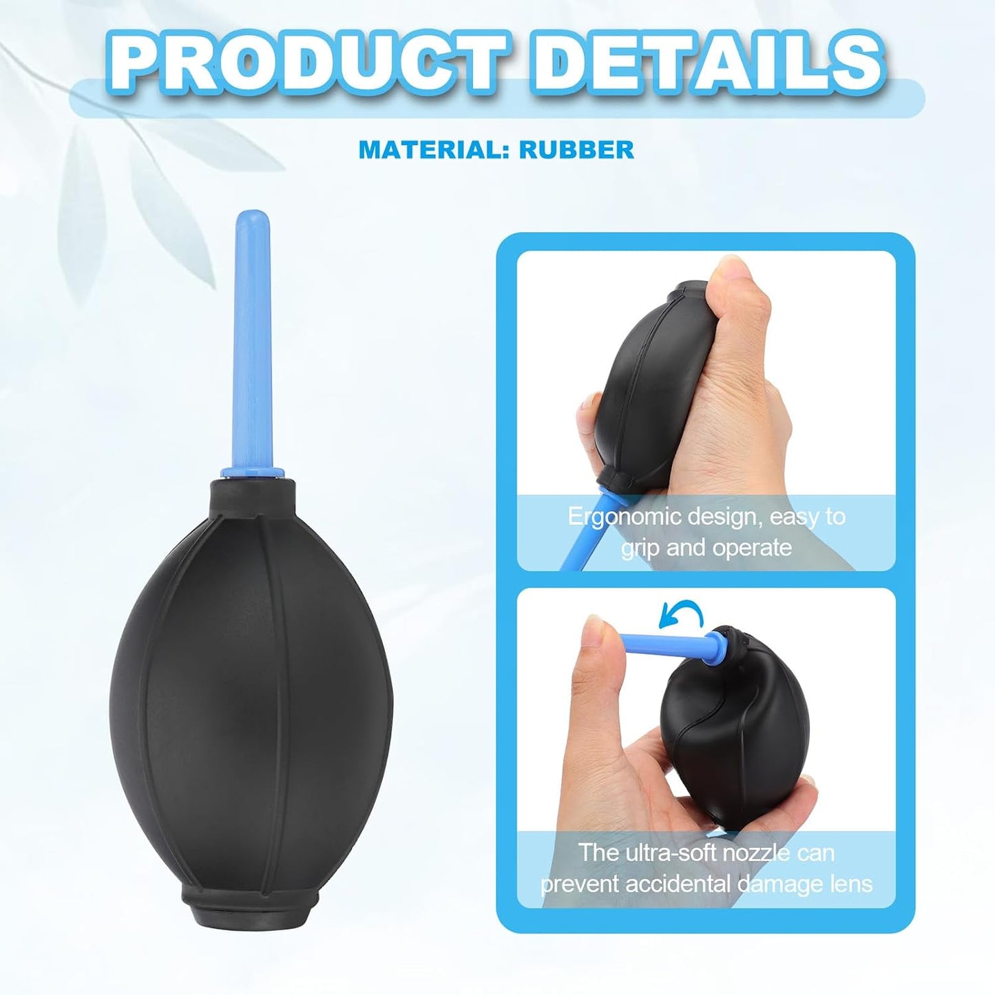 Bulb 5Pcs PATIKIL Soft Tip Air Blower Dust Blaster, Air Pump Dust Blower Cleaner Cameras Sensor Lens Cleaning Tool