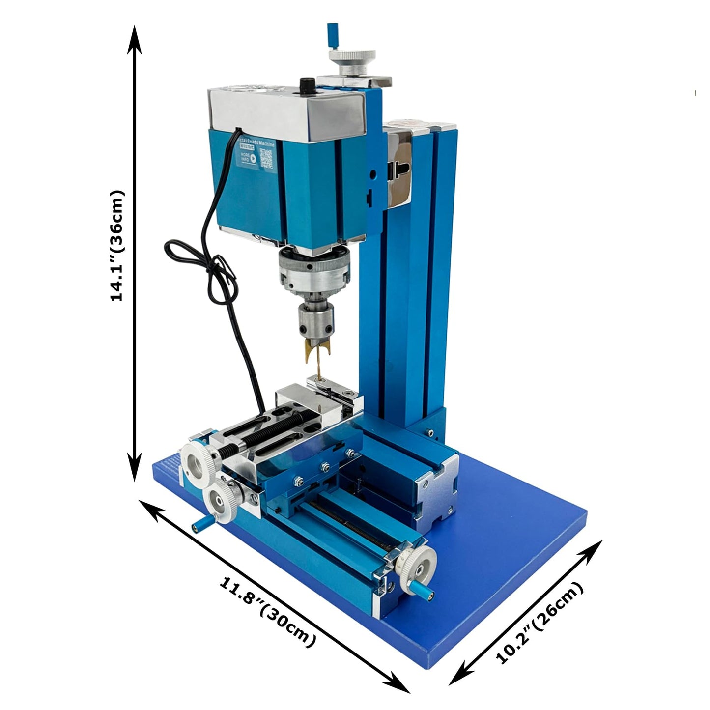 INTBUYING 100V-240V Mini Milling Machine The Buddhist Bead Cutting Tool 60W Wood Milling Lathe Machine DIY Miller
