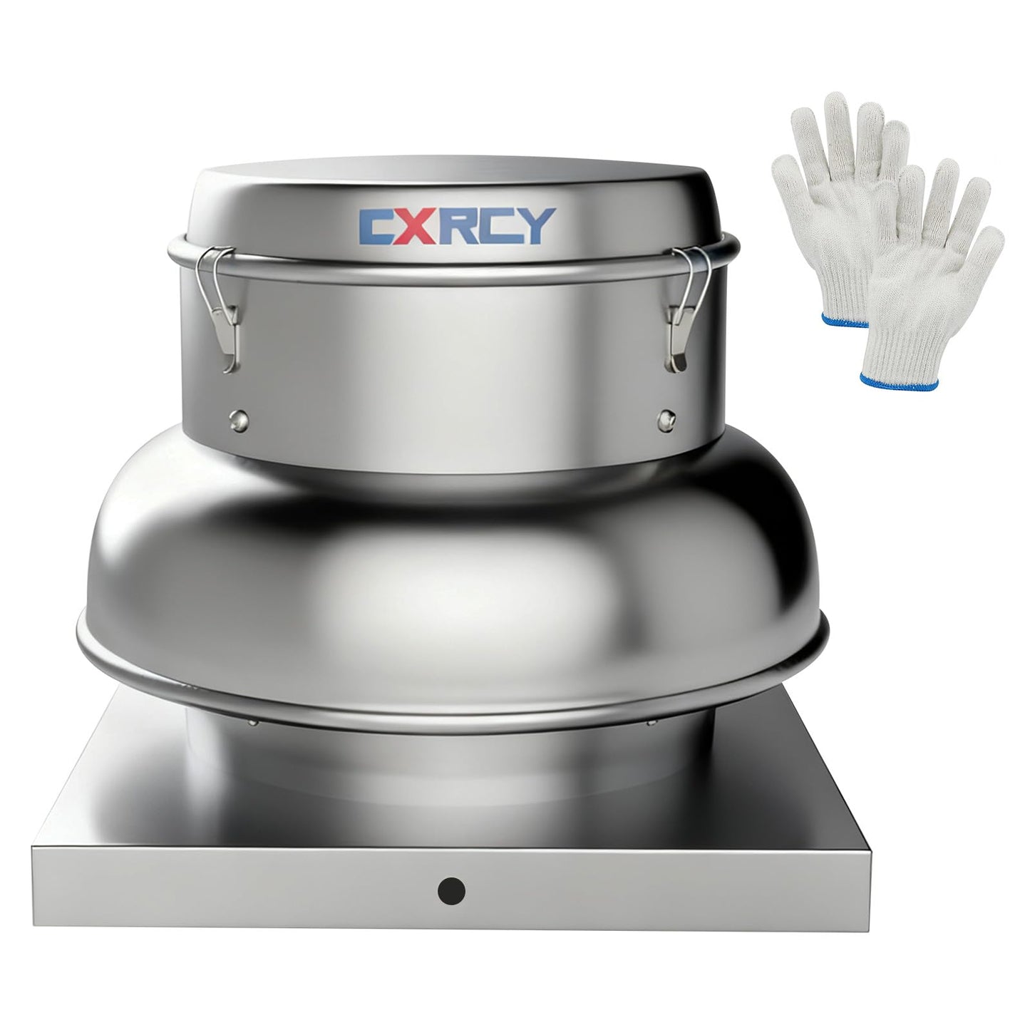 CXRCY 1400 CFM Upblast Roof Exhaust Fan, Direct Drive High-Speed, 19.69 * 19.88 Inch Roof Fan, All-Copper Motor & Aluminum Alloy, for Warehouse, Factory, Restaurant Kitchen