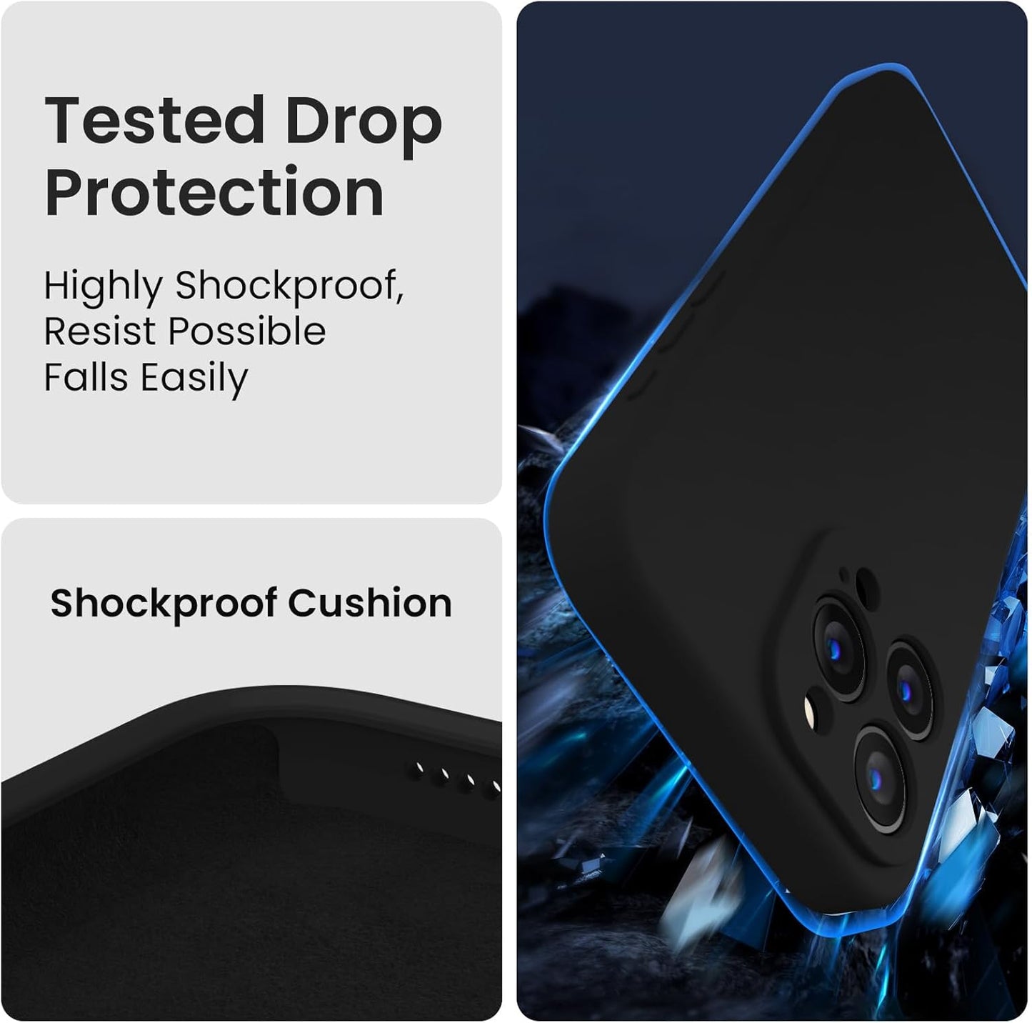 16 2024, FireNova Designed for iPhone Pro Max Case, Silicone Upgraded [Camera Protection] Phone Case, Soft Anti-Scratch
