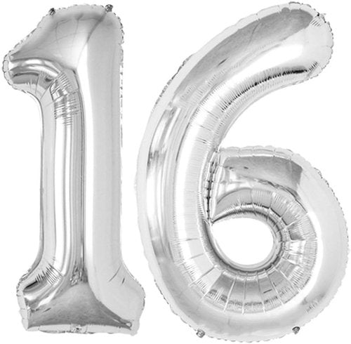 GOER 16-Inch Jumbo Foil Balloons - Sweet 16 Birthday Party Decorations | Sage Green Color