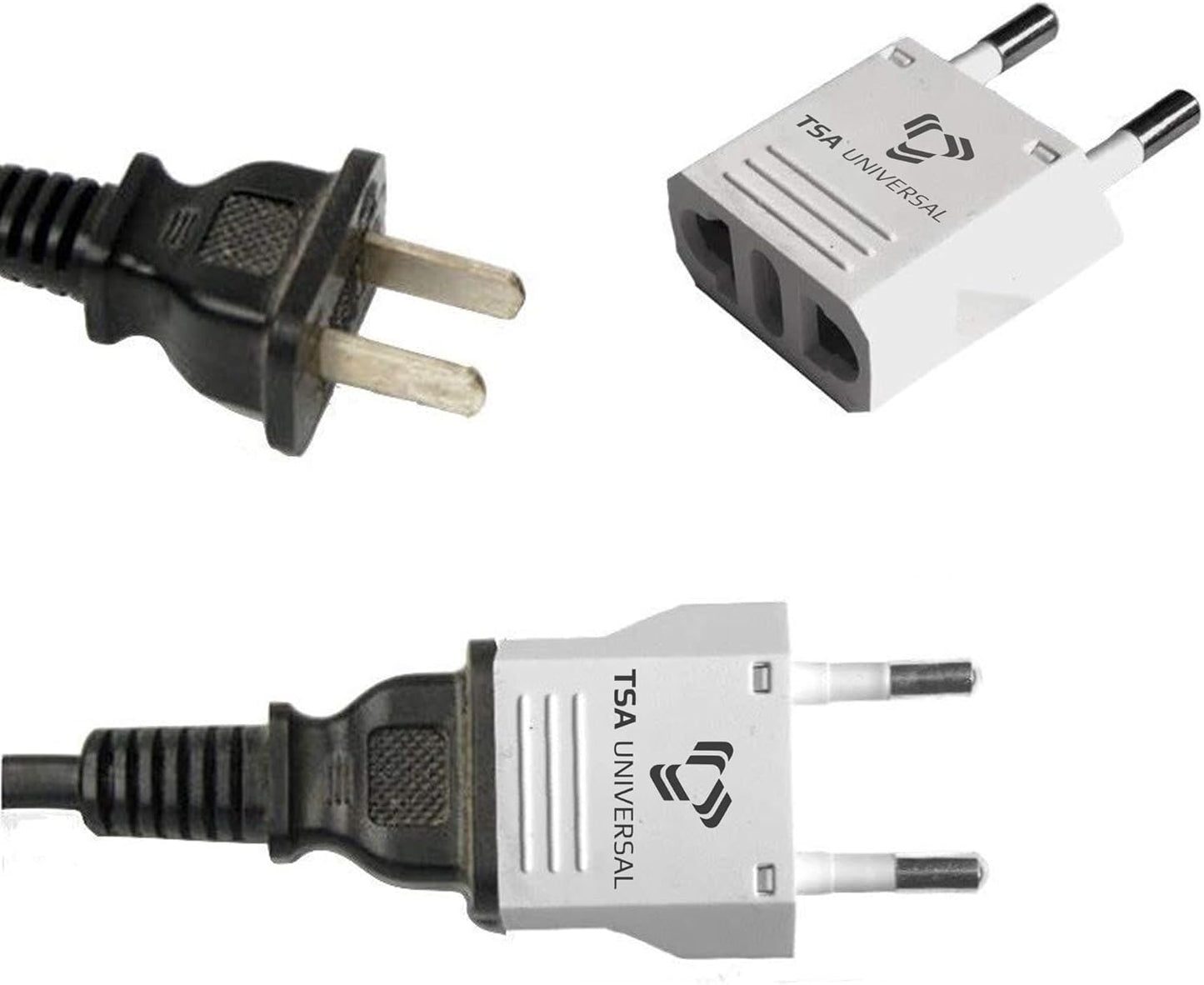TSA Universal (6-Pack, United States to Iceland Travel Power Adapter to Connect North American Electrical Plugs