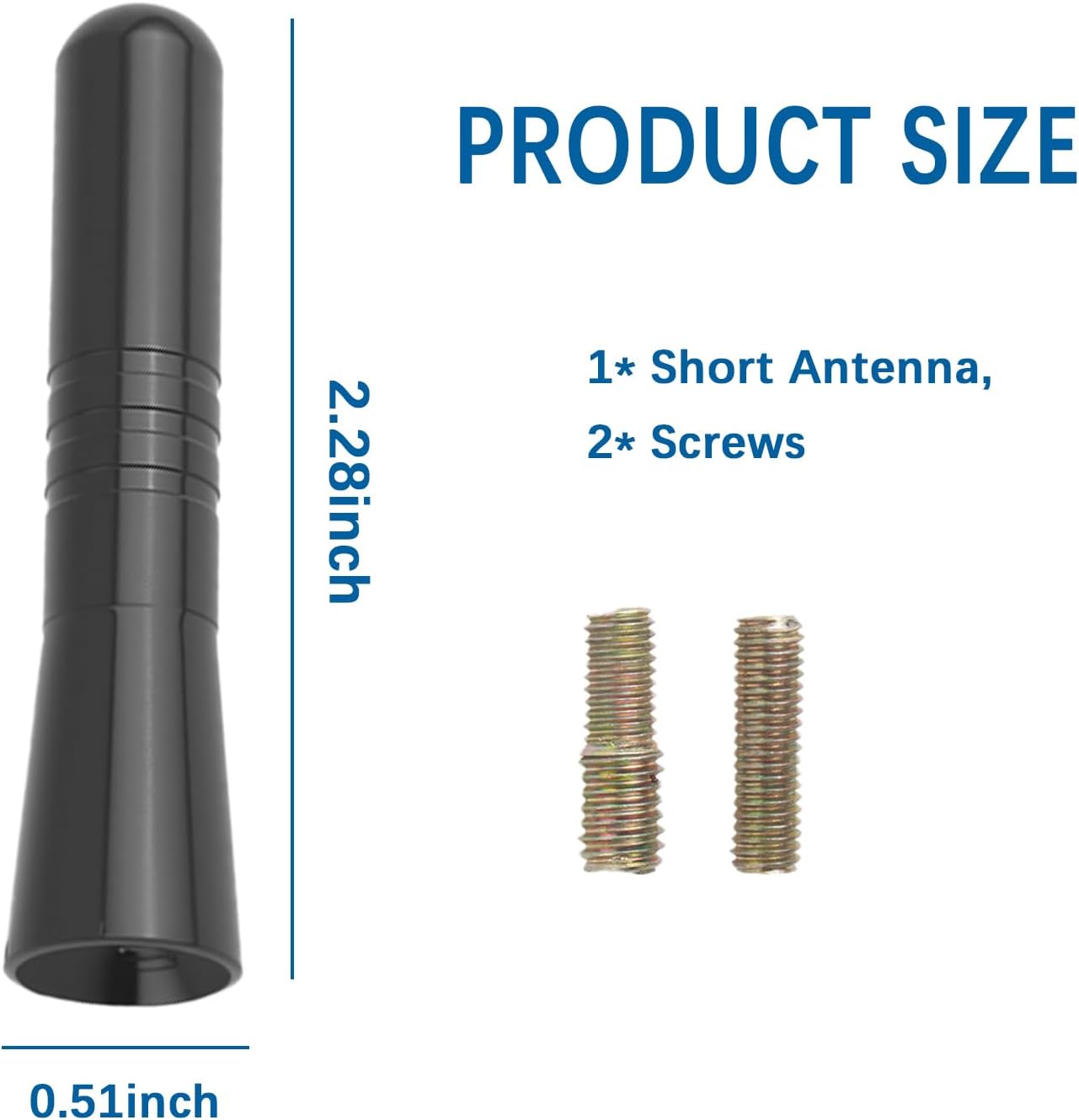 YGDMD Ranger,2.28 inch Antenna for Truck,Car Antenna Replacement Compatible with GMC Canyon,Chevy Colorado,Ford Short