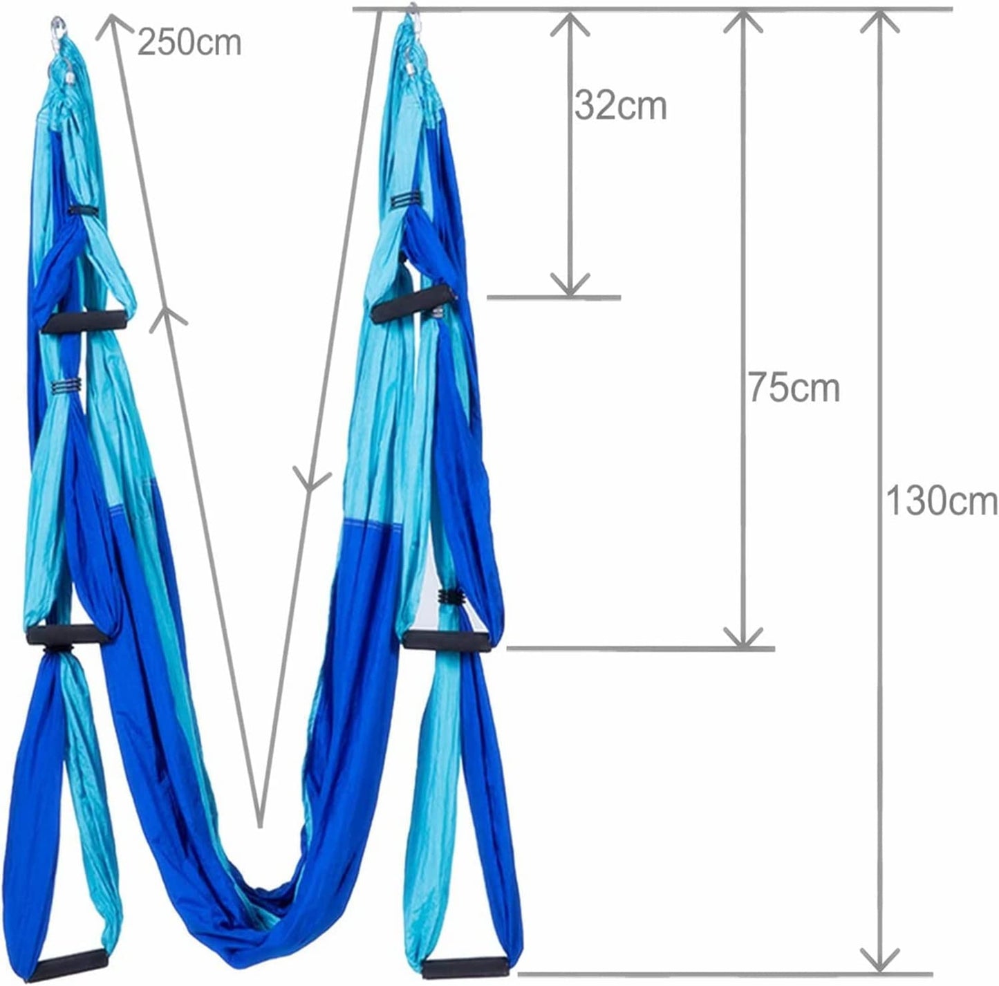 Ovyuzhen Aerial Yoga Hammock,Ultra Strong Yoga Swings Set Trapeze Extension,Antigravity Ceiling Hanging Sling Inversion Exercises