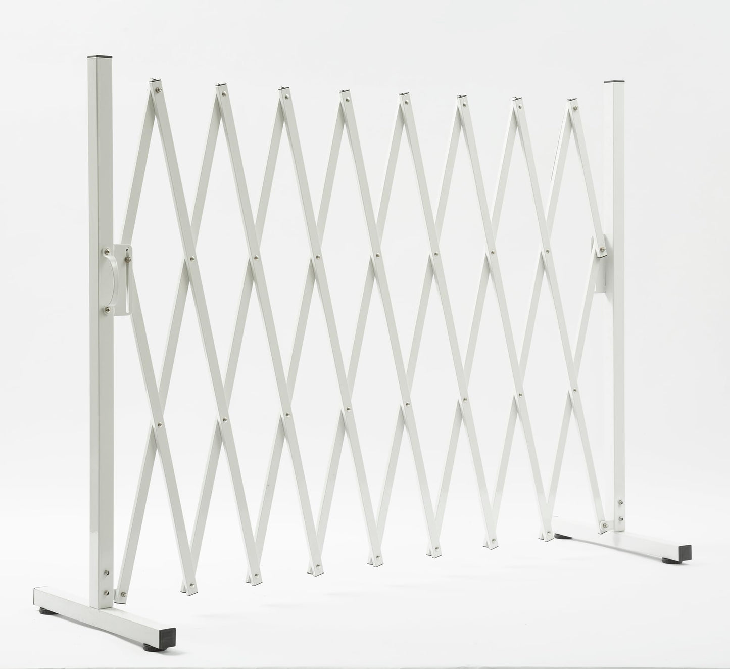 KENNISI Metal Expandable Dog Gate, 9Feet, Versatile Accordion Safety Barrier, Portable Retractable Barricade, Free Standing Adjustable Pet Fence, Indoor and Outdoor