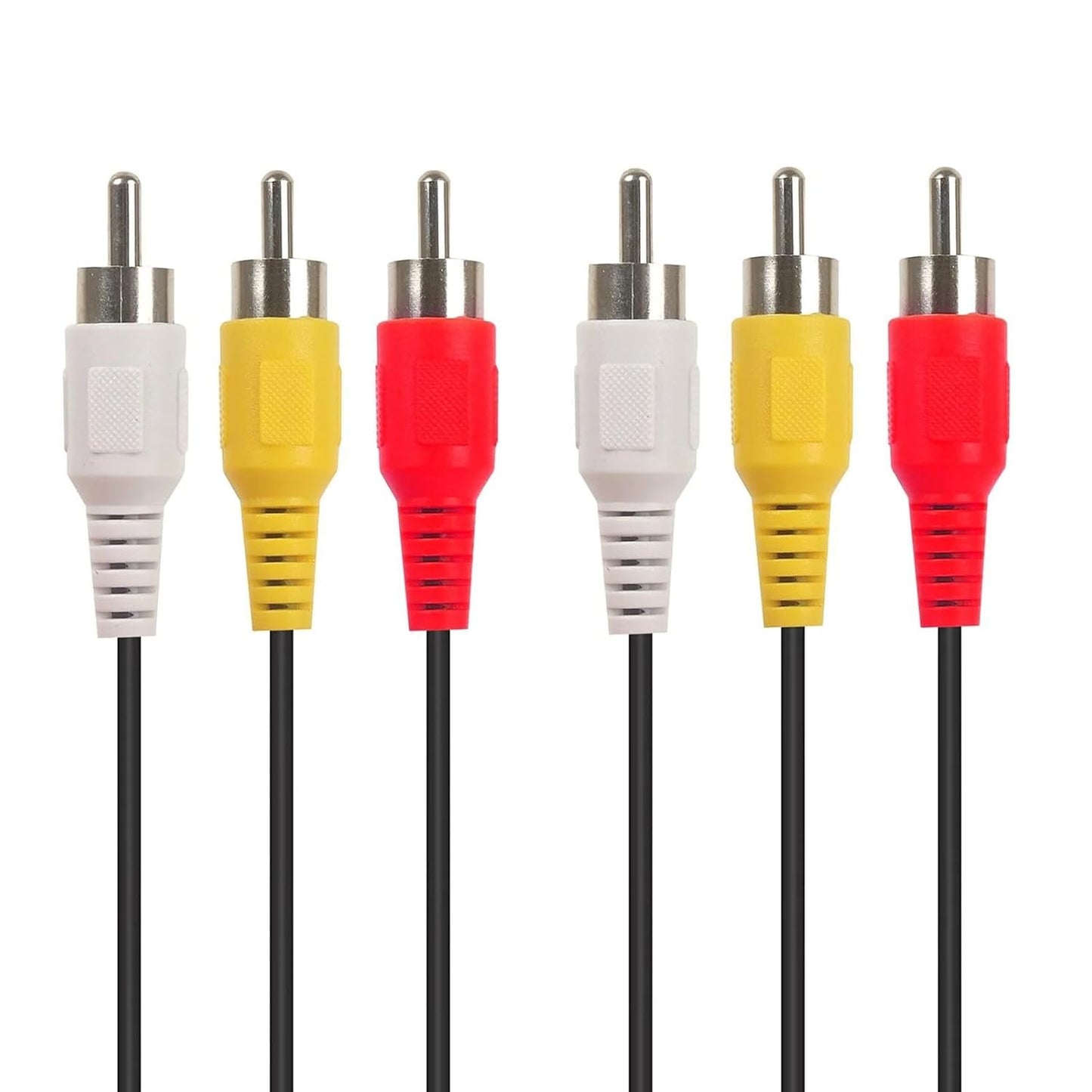 EYEZING 3RCA 24K (5ft-1pcs) RCA Cables, Cable Audio Video Gold Plated Connecting Audio Video Components AV Male to Male