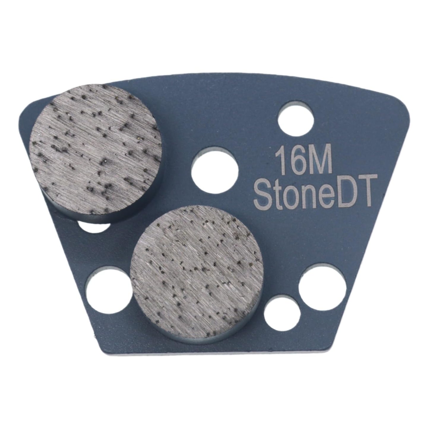 Diamond Grinding Shoes, Trapezoid Concrete Grinding Disc Fit with ASL Iron Horse Floor Grinders, Double Round Segs, 16 Grit Medium Bond, Pack of 9