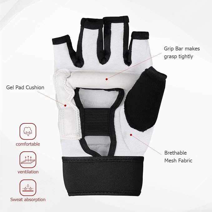 Punch Bag Training Gloves, LangRay MMA Grappling Gloves for Sparring Martial Arts Boxing Training for Adults and Kids