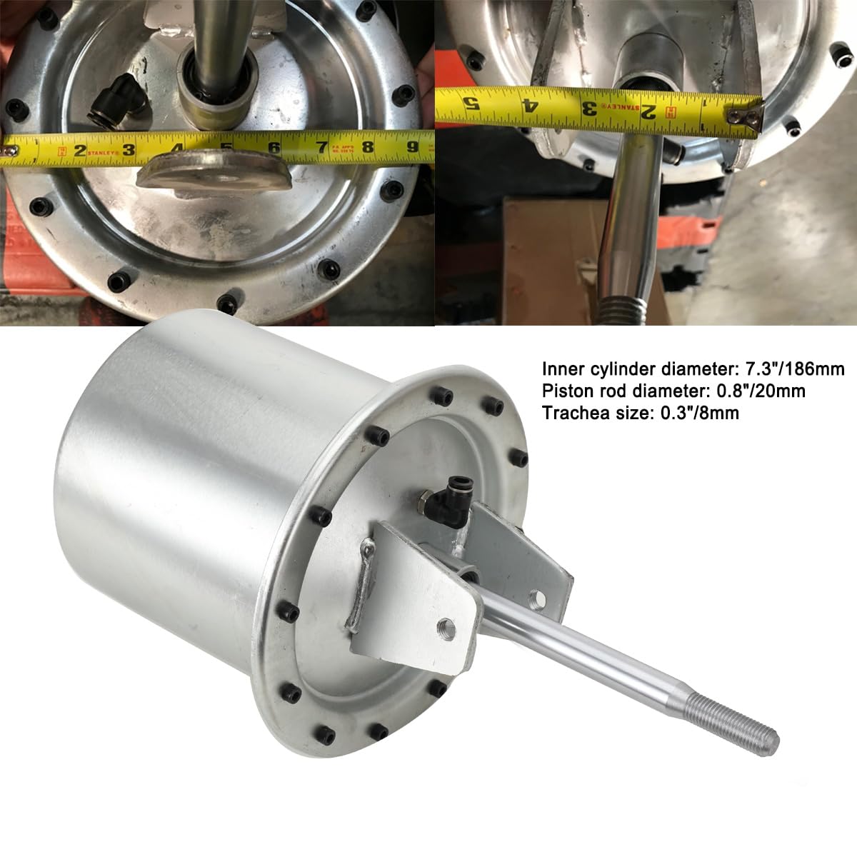 Lfhelper Universal Tire Changer Bead Breaker Cylinder Fully Assembled Seal Tire Changer Machine for Auxiliary Tire Picking Work, Aluminum Cover