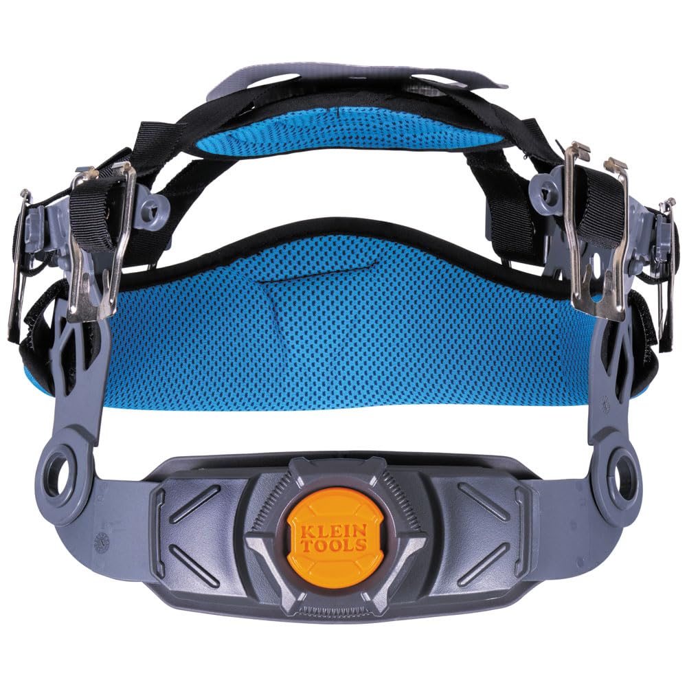 Klein Tools 60514 Hard Hat, K12 Series Carbon Fiber Full Brim, Rechargeable Headlamp, Vented, Class C, Type 1, Spartan