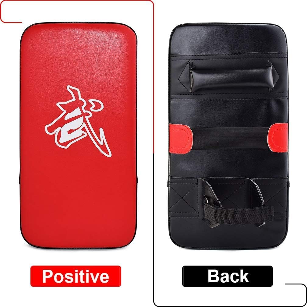 TLBTEK Taekwondo Kick Boxing Mitts and Pads,PU Muay Thai Pads MMA Karate Kick Punching Pad Kickboxing Training Pads Martial Arts Punching Pads Kicking Shield