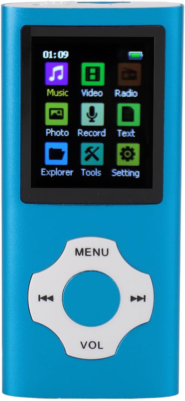 Denash MP3 64GB Player, Portable Lossless Sound Music Player, Mini Music Player with Earphones, Supports FM Radio