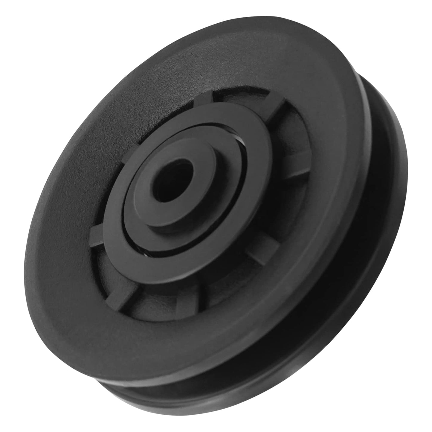 Luwint 3.5 inch Cable Machine Pulley Wheel, 2 Pack Gym Equipment Replacement Pulley with Steel Bearing for LAT Pulldown Home Gym, 90mm 3/8” Bore