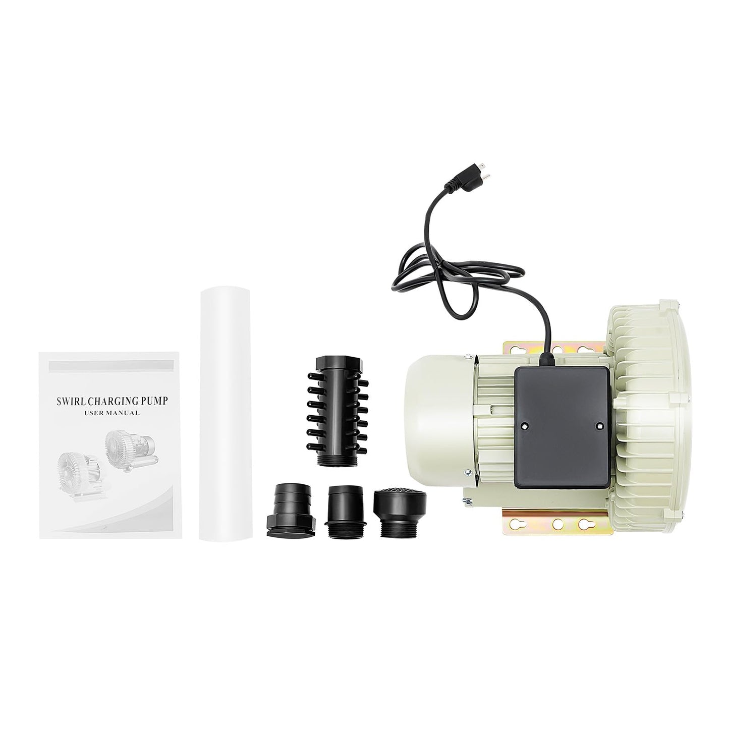 GSHIOIO 370W Air Pump Blower High Pressure Industrial Air Pump Commercial Aquarium Fish Tank Pond Aquaculture Blower Air Oxygen Pump Blower for Oxygen Supply Food Markets/Fish Tanks