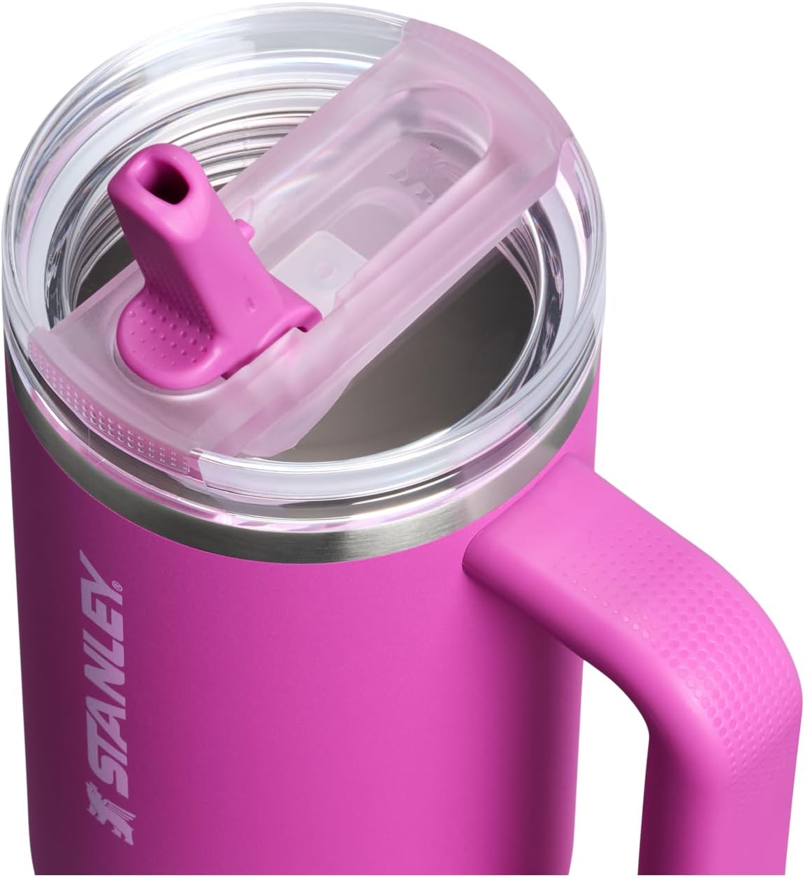STANLEY Quencher ProTour 30 oz Tumbler - Leakproof Lid, Built-In Straw & Handle | BPA-Free | Dark Blossom