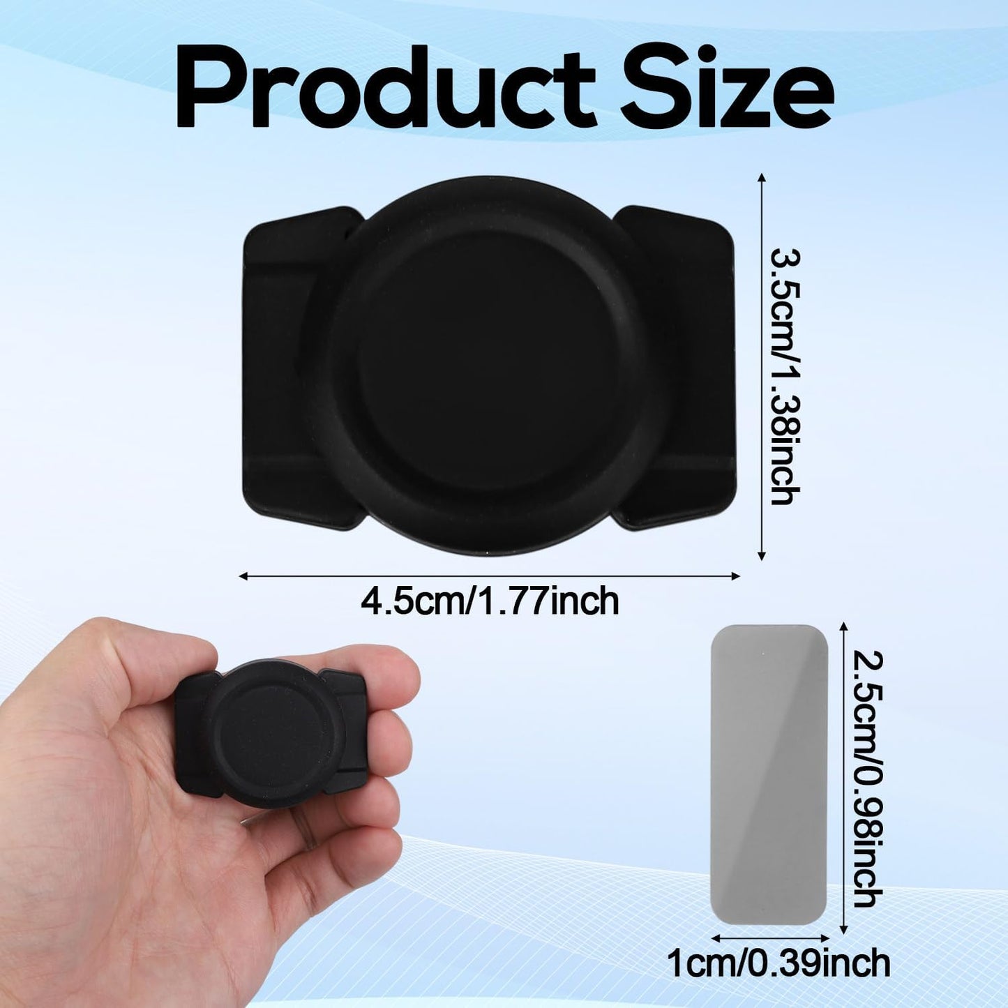 Tinoaly 2pcs 4pcs Magnetic Holder Case Compatible with AirTag, Waterproof Hidden Magnet Mount Silicone Protective Cover