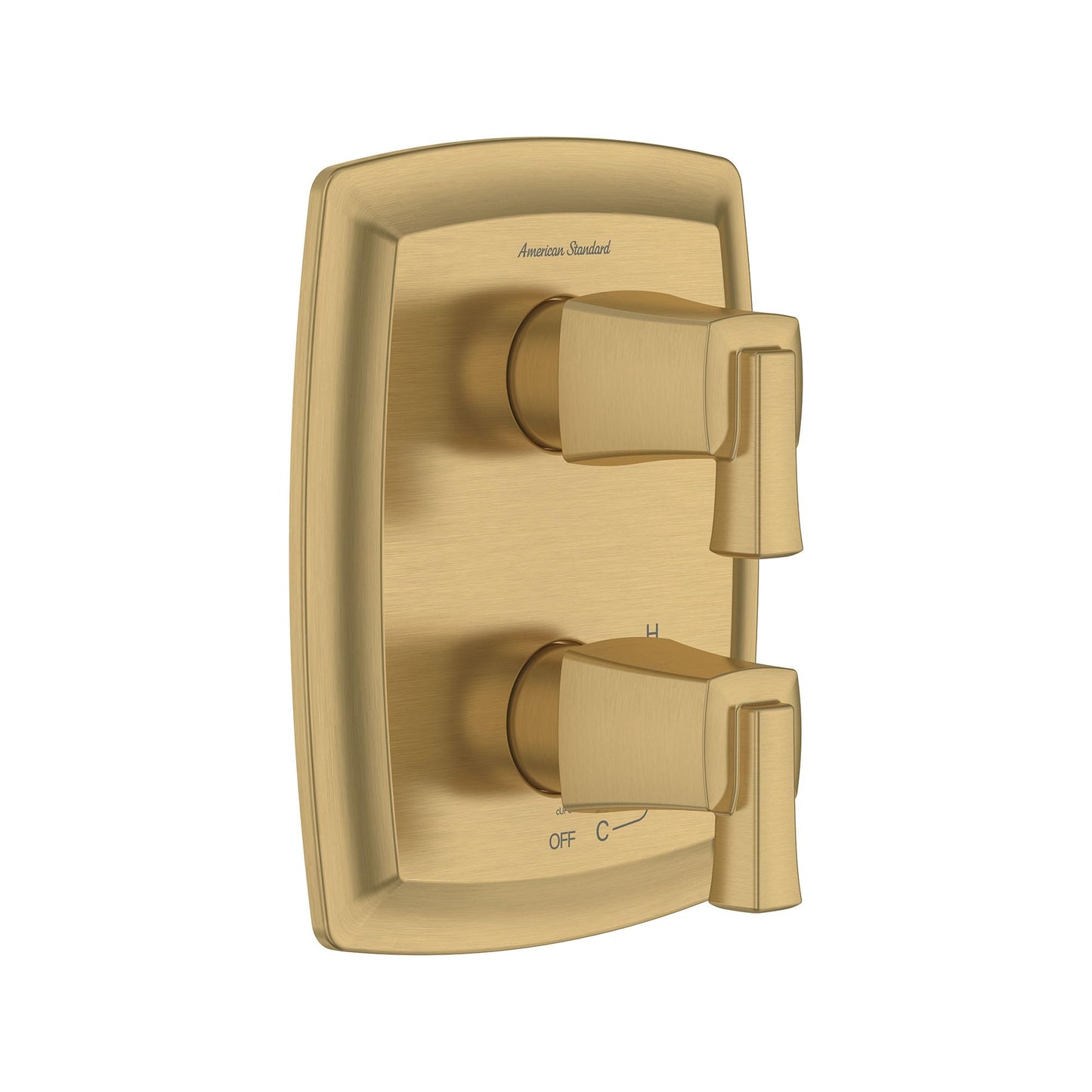 American Standard TU353740.GN0 Townsend 2-Handle Integrated Diverter Pressure Balance Valve Trim Kit, Brushed Gold