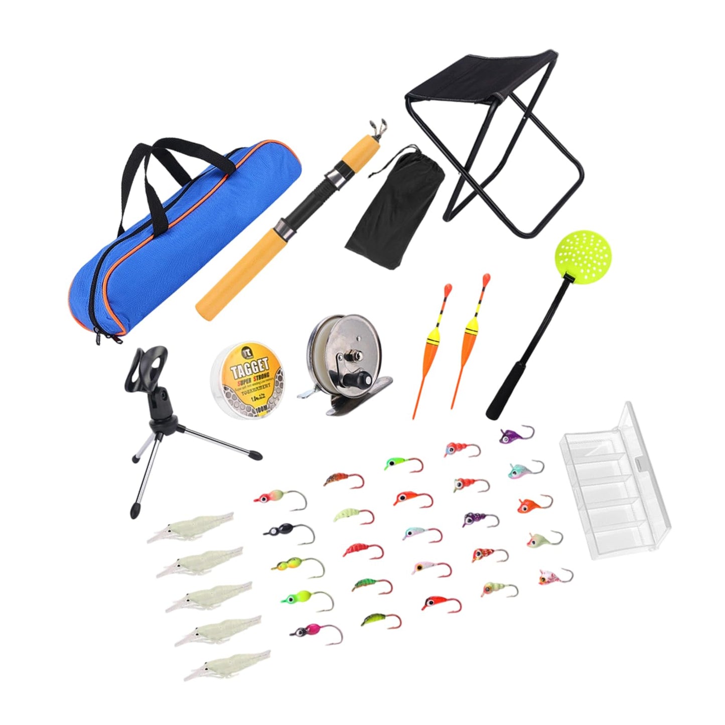 Ice Fishing Gear Durability Nylons and Construction with Heavy Type Iron Tool for Extreme Weather Conditions Quickly Access Ice Fishing Equipment Bag