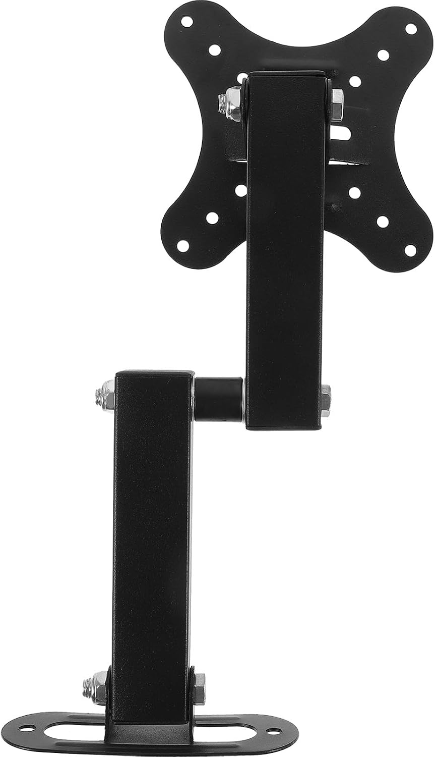 SHINEOFI Adjustable Wall Mount Tv Bracket for Monitors Retractable Screen Holder with Sturdy Construction Space-Saving