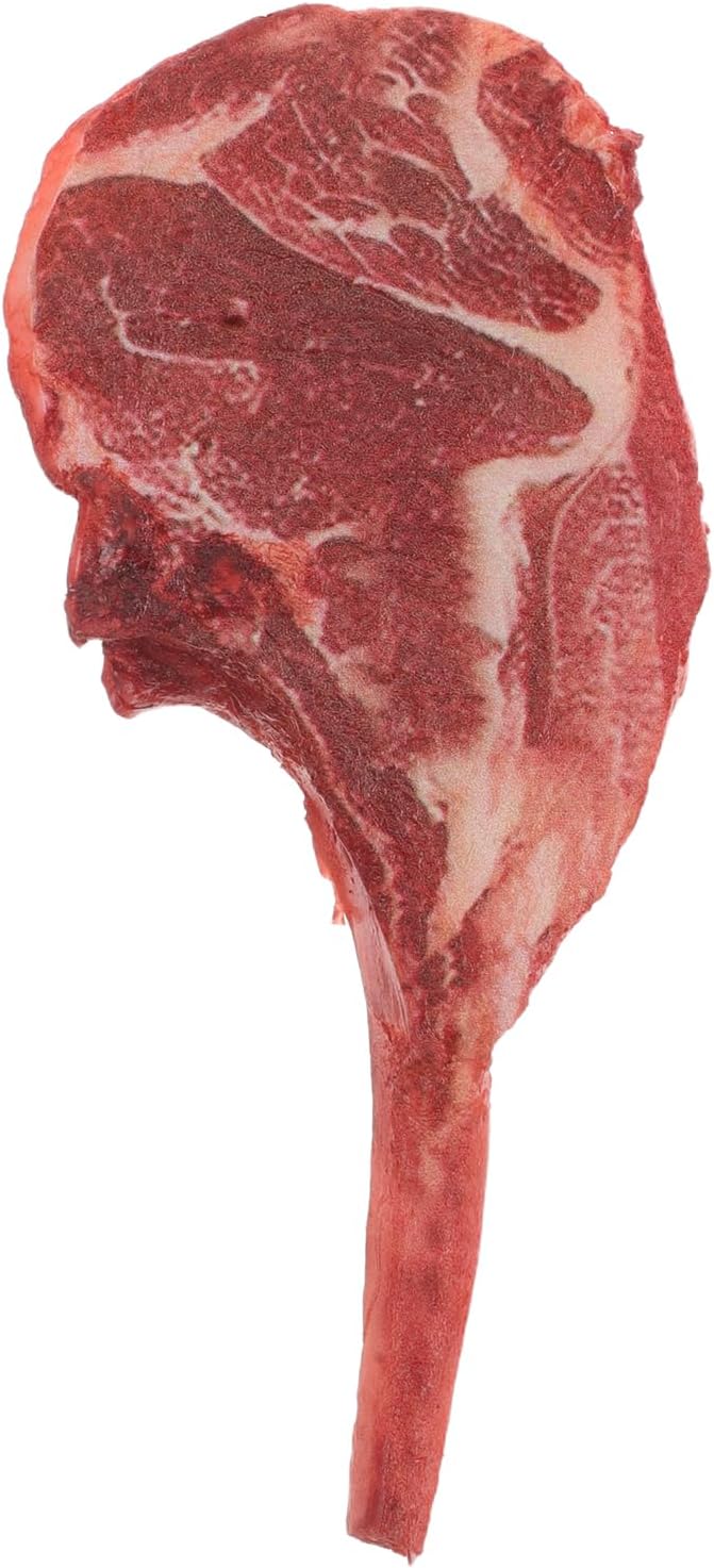 LOGOFUN Lifelike Artificial Steak Beef Model Fake Realistic Meat Photography Prop for Kitchen Display Restaurant