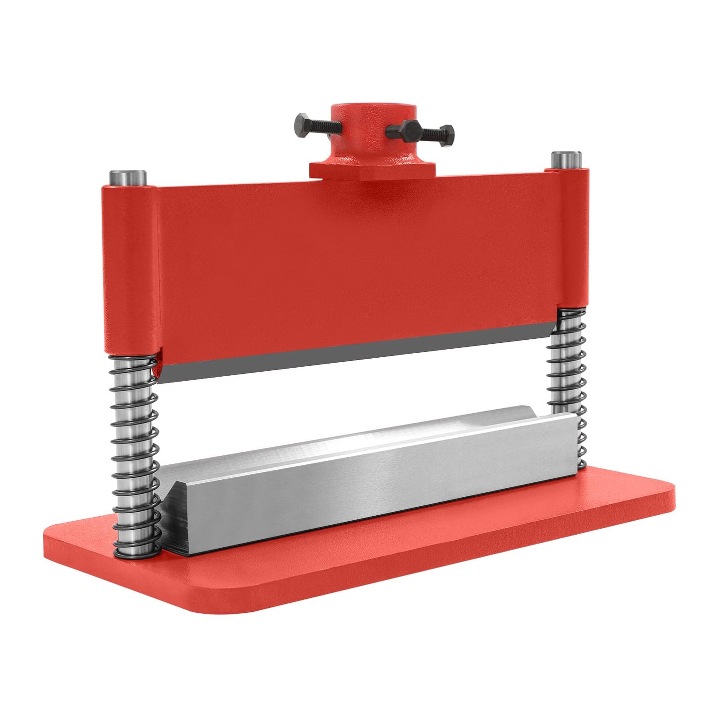 BOPRCSH 12inch Press Brake Attachment, Hydraulic Shop Presses Bending Brake Metal Bending Machine, Heavy Duty Metal Bending Tool for 12 or 20-Ton Hydraulic Workshop Presses (Red)