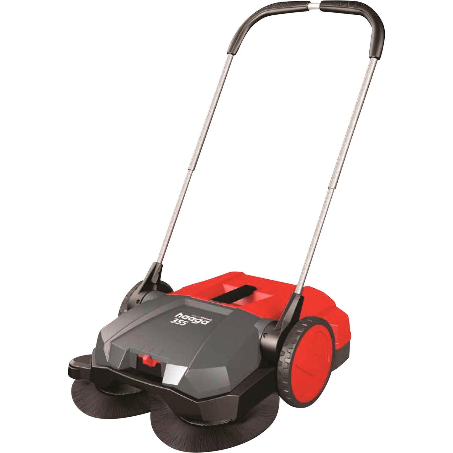 Bissell BigGreen BG355 Deluxe Triple Brush Push Power Sweeper, 21”, 9 gal Debris Container, 43" Height, 21" Width, Polypropylene, Green