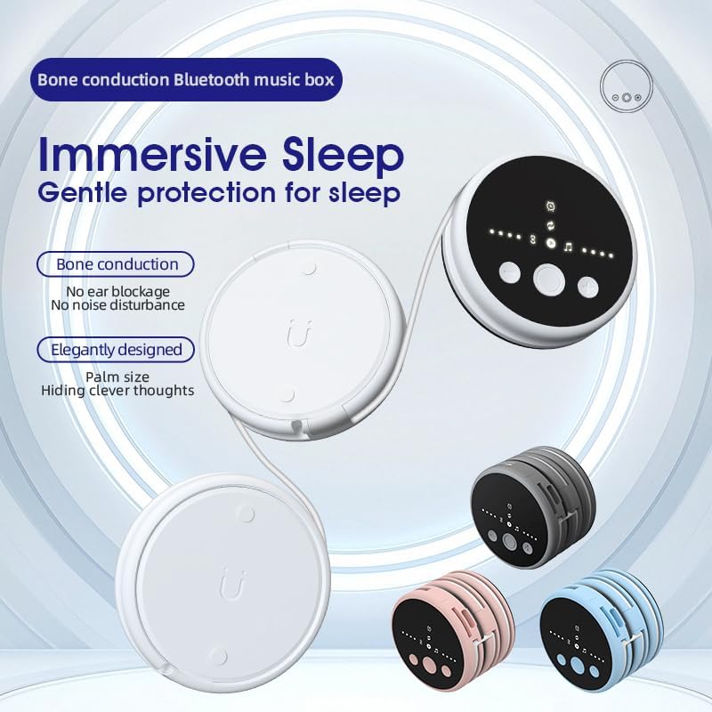 STEHEALTH 35 Bluetooth Speaker, Triple-Foldable Portable Wireless Speaker, Integrated Types of White Noise, Card Slot