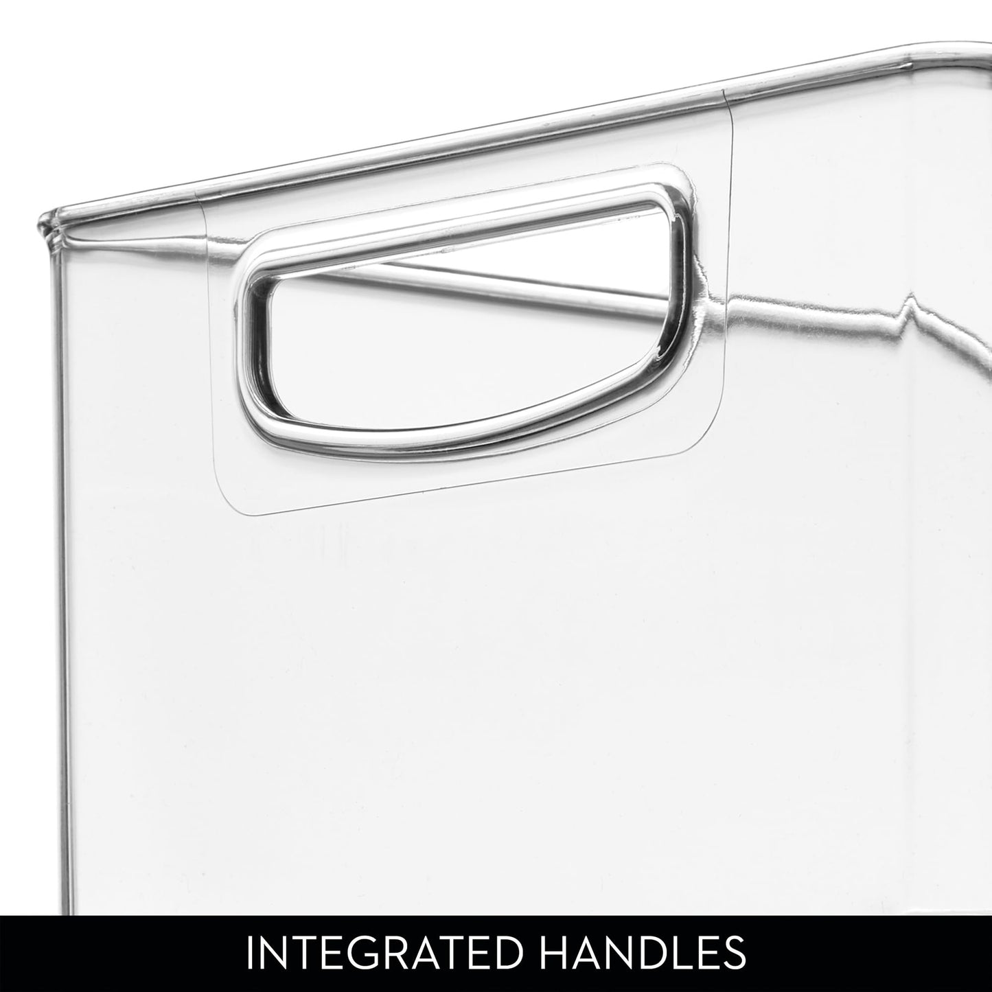 iDesign Stackable Storage Bin - Organizer Bin for Kitchen and Pantry, Clear, Made in USA