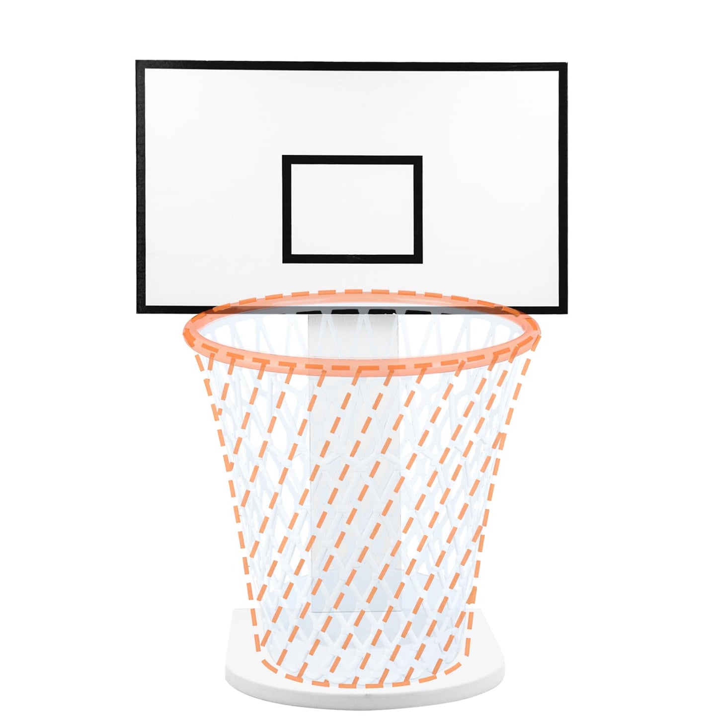 Basketball Hoop (NO Wastebasket), Mini White Wood Backboard, Fun Wastebasket Backboard,Basketball Basket Holder, for Home, Kitchen, Living Room, Bedroom, Office, Coffee Shop, Gym