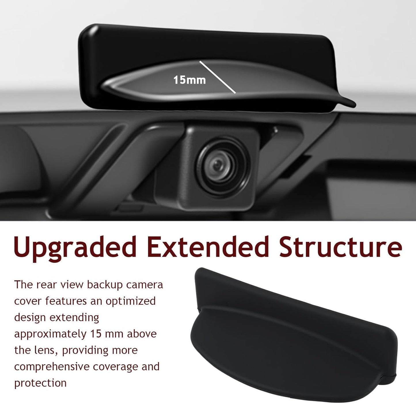 KIFIDAN 2026 New Backup Camera Rain Shield,Silicone Reverse Camera for Car Rain Guard with Extended Design,Waterproof