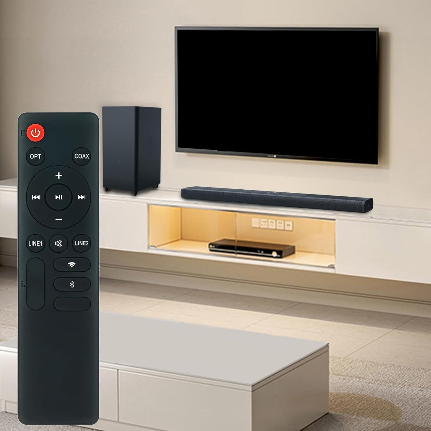 ZdalaMit Commander S1000W 2.0 RC1000W Replacement Remote Control Compatible with Edifier Audiophile Active Bookshelf
