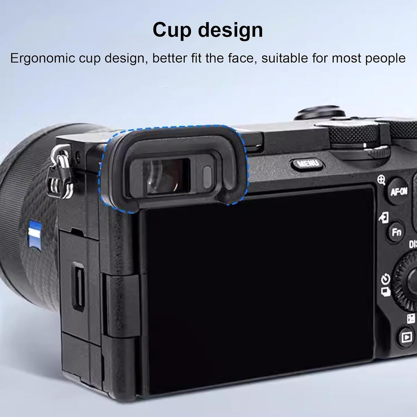Denash A6700 Camera Eyecup Eyepiece Viewfinder,Professional Eyepiece Replacement,Camera Eyecup with Hot Shoe Cover