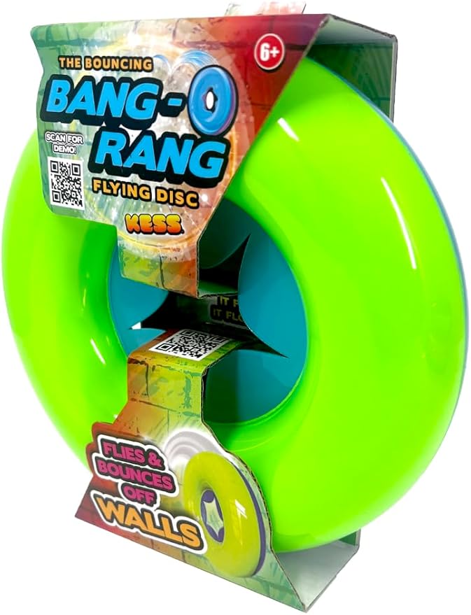 KESS Bang-o-rang The Innovative Bouncing Flying Disc, Perfect for Indoor & Outdoor Play
