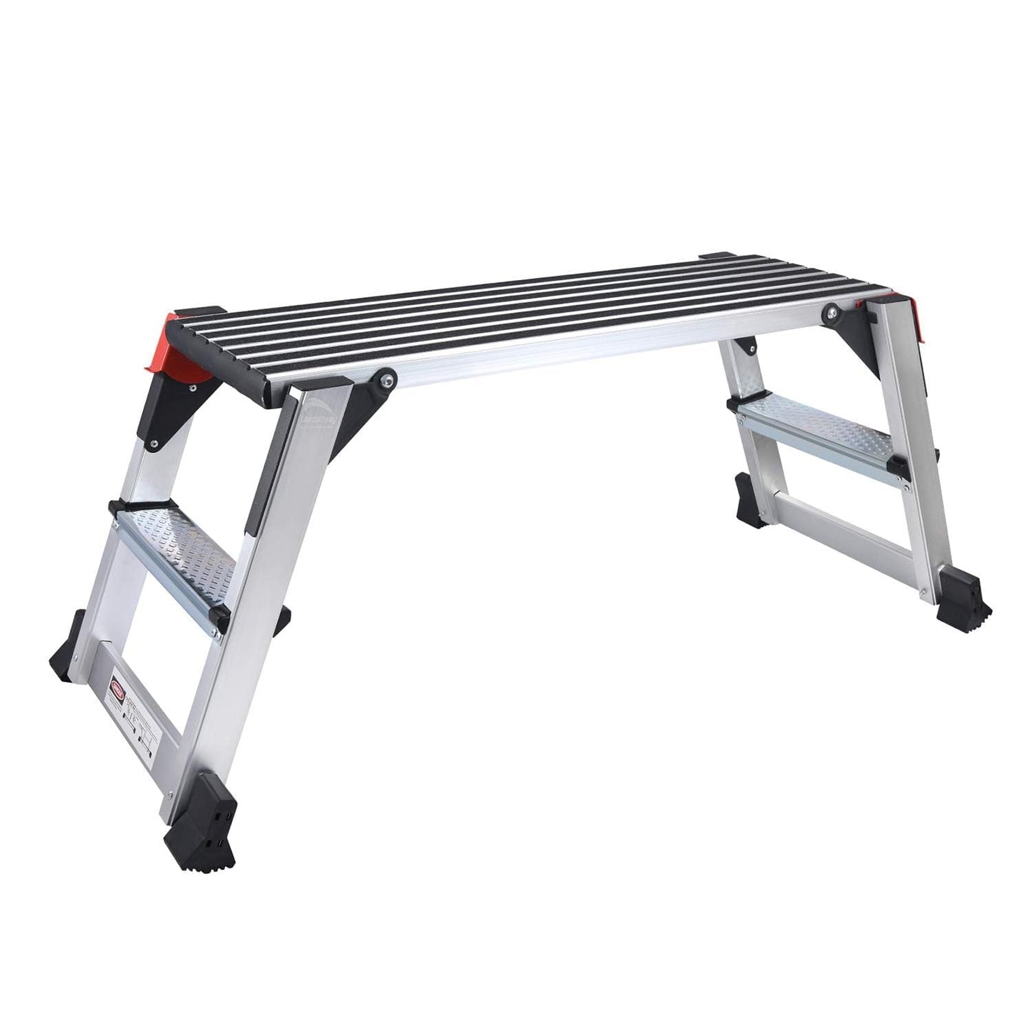 Aluminum Work Platform Large Size Step Stool Folding Portable Work Bench with Non-Slip Mat Capacity 660 LBS Heavy Duty 38" l X 15" w/660lbs
