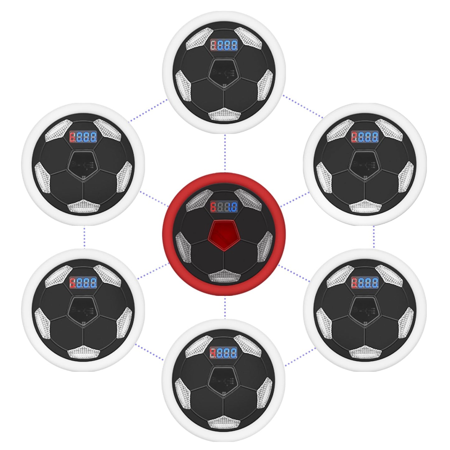 ZMAYPLUS Reaction Training LED Lights, Improve Reflex, Reaction Speed, Sports Agility, and Brain Cognitive Training, Home Exercise, Including 7 Lights