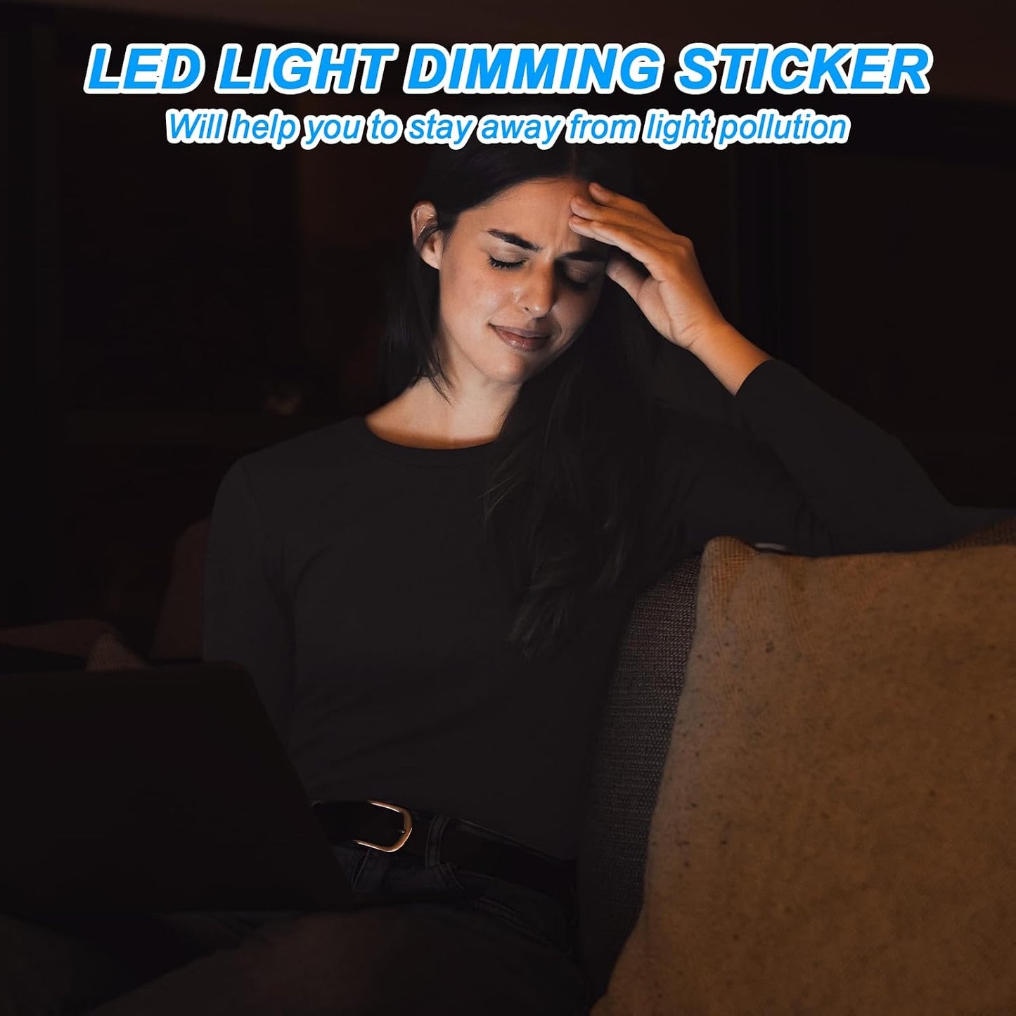 Fyntave Dimming 2 Dimming 100% (1 1 LED Light Blocking Stickers, Blackout Stickers for Electronic Light Sheets LED