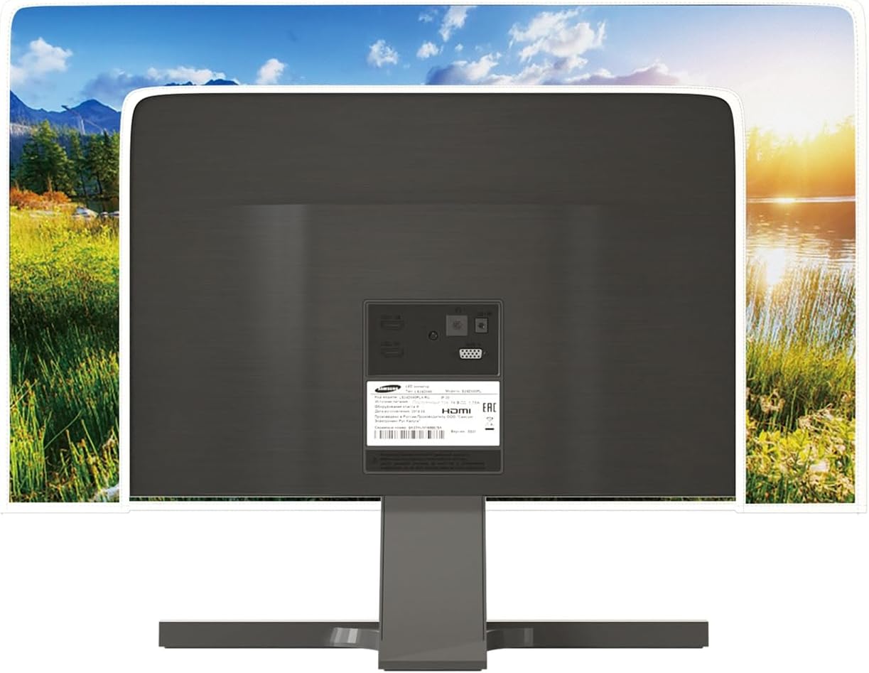 26, 27, 28 Inch Summer Baocicco Sunlight Scenery Monitor Dust Covers Spring Outdoor View Mountains Grassland Lake