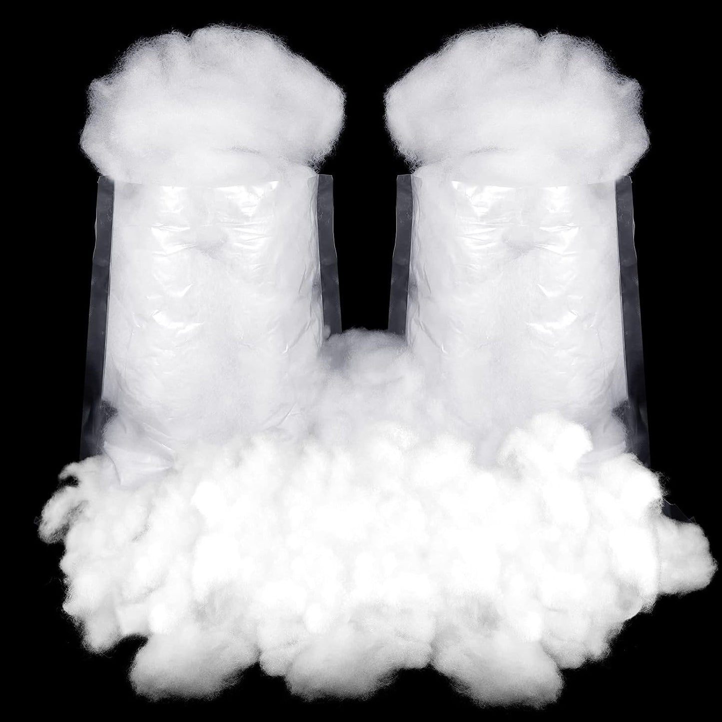Riakrum Fake Snow Decor - Artificial Fluffy Fiber Stuffing for Tree Covering | 120g White Snow