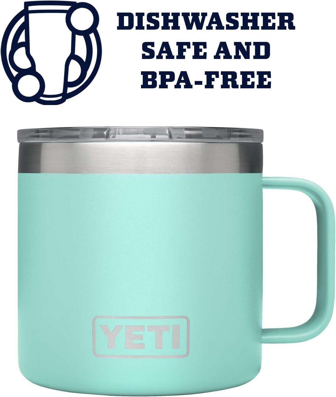 YETI Rambler 14 oz Mug - Vacuum Insulated Stainless Steel with MagSlider Lid | Durable & Stylish