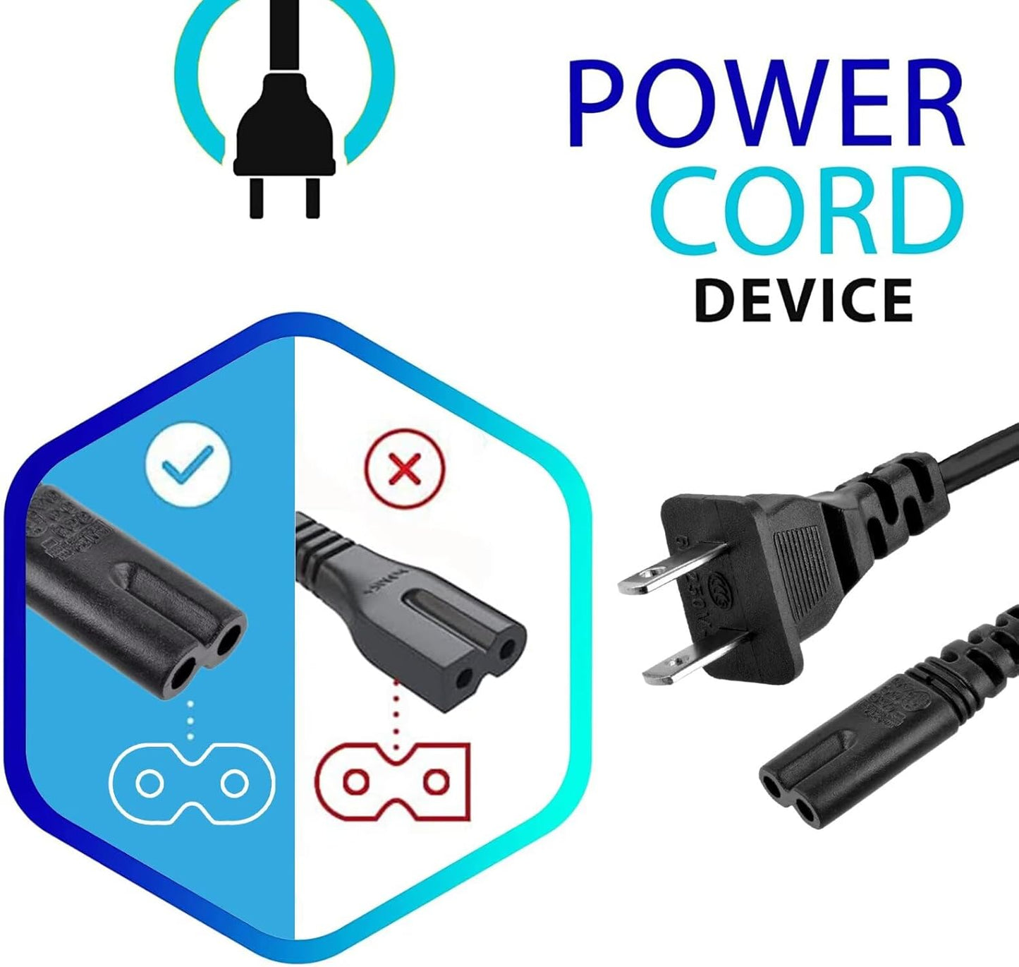 SRGTHE 6ft W13 BL108 UL AC Power Cord Compatible with CiBest Video Mini Movie Projector Outdoor