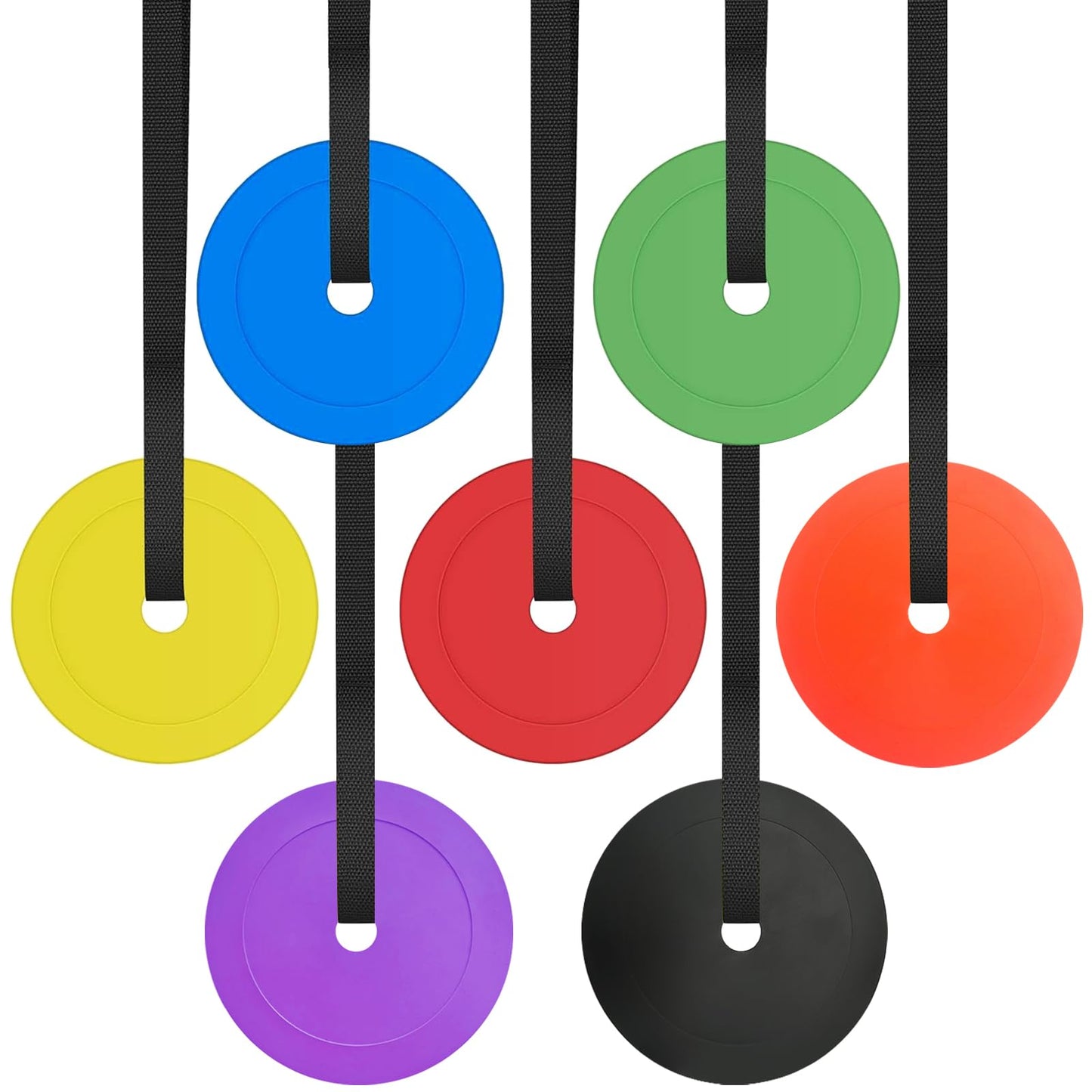 7 Pieces Soccer Goal Target,Multi-Color Agility Hockey Shooting Target with Adjustable Straps for Shooting Accuracy Training for Football Hockey Basketball Lacrosse Goal Sports Training