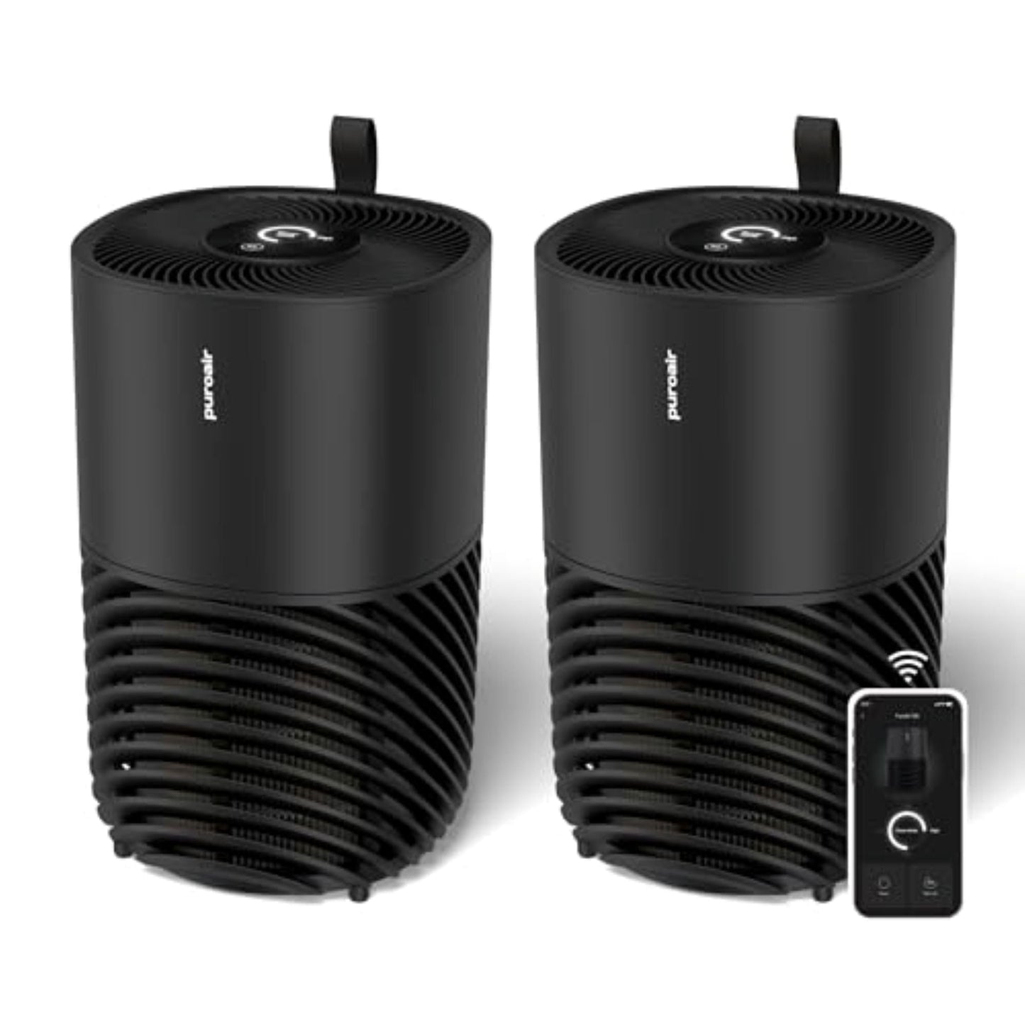 PuroAir 130x HEPA Air Purifiers for Home Pets - Covers Up To 600 Sq Ft - Filters Up To 99.9% of Pollutants, Smoke, Pollen, Dust - Quiet HEPA Air Filter - Air Purifiers for Bedroom (2 Pack)
