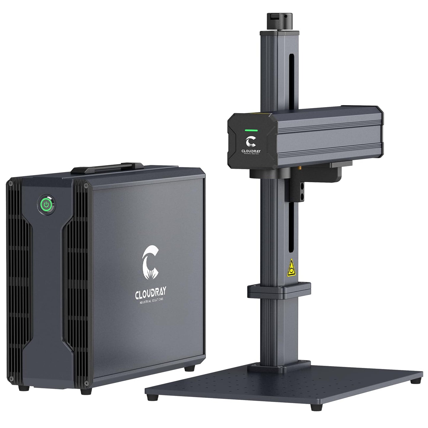 Cloudray 60W JPT MOPA Fiber Laser Engraver, Color Marking, Metal Engraving with 2 F-Theta Lenses, 110x110mm, Laser Engraving Machine, 60,000mW, Class 2, Model CLM60F