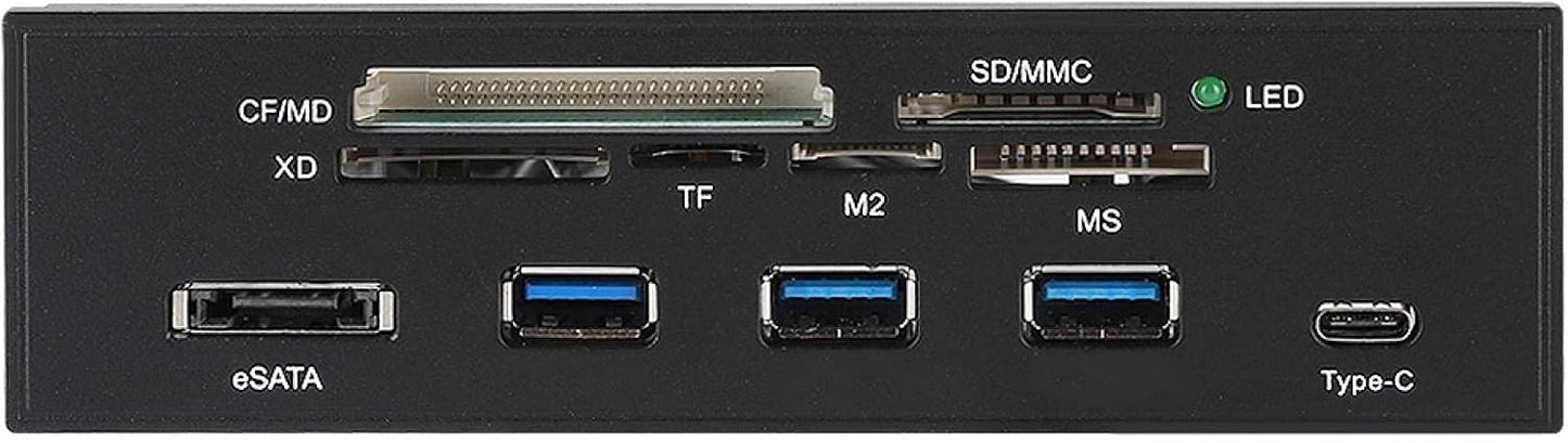 ciciglow 5.25inches 3.0 3.1 M2, 64G Internal Card Reader, USB Interface Multifunction Internal Card Reader Dashboard PC