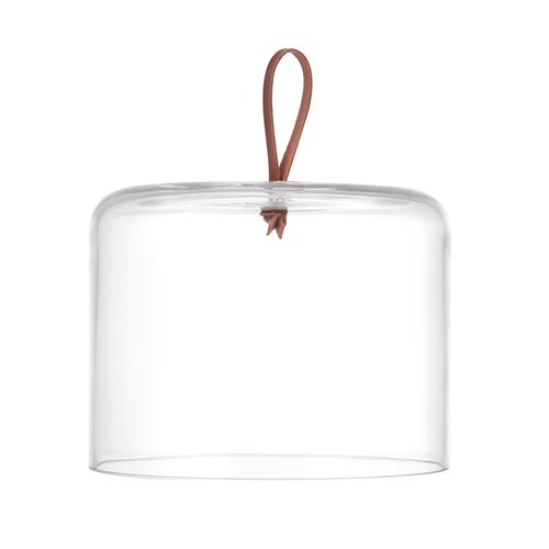 Mikasa Glenwood Oval Serve Board Tray with Glass Cloche Dome, 15.5 inch